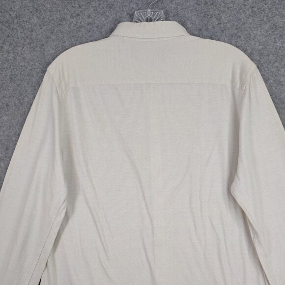 Scotch And Soda Shirt Men's Sz S Ivory Slim Fit Occasion Button Down All Cotton - Picture 8 of 16